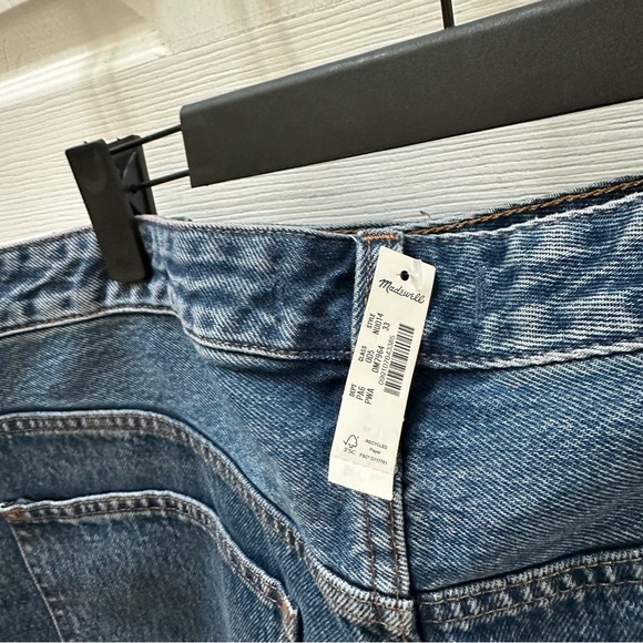 NWTMadewell The curvy brynn long short blue Jean Shorts 33 - Picture 5 of 11